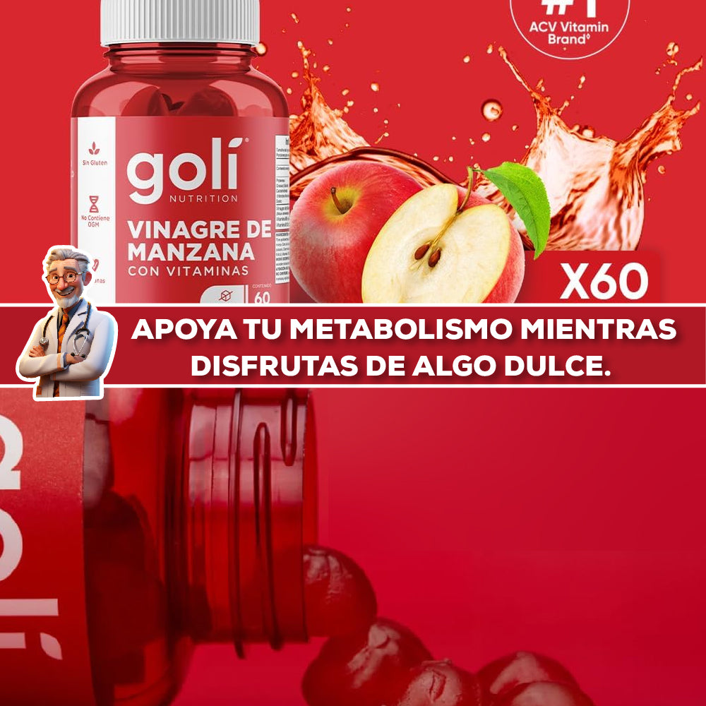 "¡Di adiós al exceso de peso y hola a tu mejor versión con GOMAS GOLI! 👋🏽🏋️‍♀️💖"