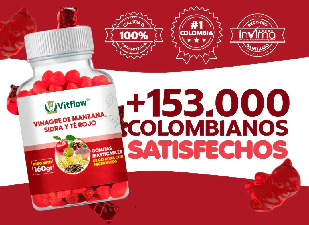 Gomitas de Vinagre de Manzana, Sidra y Té Rojo