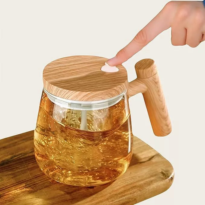 Taza Mug Mezcladora Automatica En Vidrio